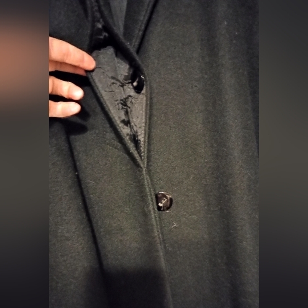 Full Length Pristine Vintage J. Gallery Wool Trench Coat size 12 - Picture 12 of 13
